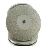 1PCS 100MM Double Sided Diamond Disk 45-1000 Grit Grain Lapidary Diamond Grinding Disc Wheel Rotary Abrasive Tools (80 Grit)