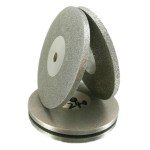 1PCS 100MM Double Sided Diamond Disk 45-1000 Grit Grain Lapidary Diamond Grinding Disc Wheel Rotary Abrasive Tools (80 Grit)