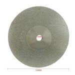 1PCS 100MM Double Sided Diamond Disk 45-1000 Grit Grain Lapidary Diamond Grinding Disc Wheel Rotary Abrasive Tools (80 Grit)
