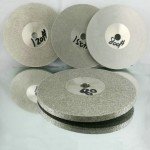 1PCS 100MM Double Sided Diamond Disk 45-1000 Grit Grain Lapidary Diamond Grinding Disc Wheel Rotary Abrasive Tools (80 Grit)