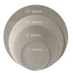12” 300mm 80Grit Large Size Diamond Coated Flat Lap Wheel Lapidary Polishing Grinding Disc Grinding Pottery Stone Glass (12INCH 300mm, 80)