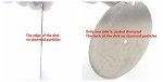 ILOVETOOL Diamond Lapping Disc Wheel 600mm Grinding Disc 80 Grit Coarse Lapidary Tools