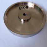 6" Diameter Electroplating Diamond Grinding Wheel with 1/2" Arbor for Stone Glass Lapidary Crystal Polishing (Grit:500#)