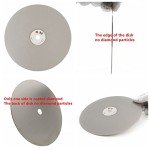 JINGLING 8" Inch 200mm Diamond Grinding Discs 800 Grit Flat Lap Disk Lapping Plate Wheels Sanding Pads Grinder Wheel Lapidary Tools for Stone Pottery Ceramics