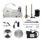 CNCTOPBAOS Precision Gemstone Grinding Polishing Angle Machine,120W 2800rpm Faceted Gem Faceting Jewelry Polisher Cutting Flat Grinder,24V DC Infinitely Variable Speed Lapidary Machine Digital Display