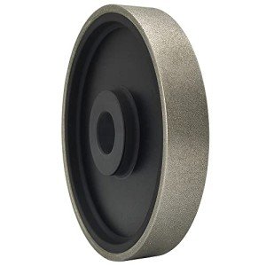 CAQUXIL Diamond Lapidary Jewelry Grinding Wheel 6 Inch with 1 Inch Arbor Hole, Diamond Grinding Wheel for Gem, Marble, Granite, Glass, Ceramics, Cemented Carbide, 240 Grit