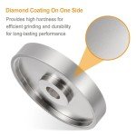 HARFINGTON Diamond Lapidary Wheel 6 Inch x 1 Inch Arbor Hole 2000 Grit Grinding Wheels for Stone, Marble, Glass, Ceramics, Crystal, Carbide, Steel