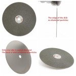 JINGLING 8" Inch Diamond Grinding Disc 60 Grit Coarse Flat Lap Disk Lapping Plate Sanding Pads Lapidary Tools for Stone Pottery Faceting Machine