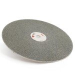 JINGLING 8" Inch Diamond Grinding Disc 60 Grit Coarse Flat Lap Disk Lapping Plate Sanding Pads Lapidary Tools for Stone Pottery Faceting Machine