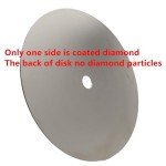 JINGLING 8" Inch Diamond Grinding Disc 60 Grit Coarse Flat Lap Disk Lapping Plate Sanding Pads Lapidary Tools for Stone Pottery Faceting Machine