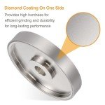 HARFINGTON Diamond Lapidary Wheel 6 Inch x 1 Inch Arbor Hole 1000 Grit Grinding Wheels for Stone, Marble, Glass, Ceramics, Crystal, Carbide, Steel