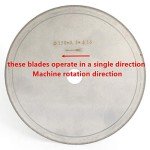 JINGLING 6 inch Diamond Lapidary Blades Stone Cutting Saw Blade Super-Thin Rim 0.4mm Trim Rock Jewelry Tools for Stone Pack of 5Pcs