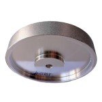 6" Diameter Electroplating Diamond Grinding Wheel with 1/2" Arbor for Stone Glass Lapidary Crystal Polishing (Grit:180#)