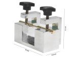 Dop Transfer Jig 4-14 mm for Lapidary Faceting Machine, Two Hole 90° Degree V| Aluminium