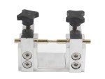 Dop Transfer Jig 4-14 mm for Lapidary Faceting Machine, Two Hole 90° Degree V| Aluminium