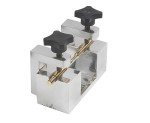 Dop Transfer Jig 4-14 mm for Lapidary Faceting Machine, Two Hole 90° Degree V| Aluminium
