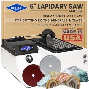 6" Hi-Tech Diamond Lapidary Trim Saw - Rock, Stone, Glass
