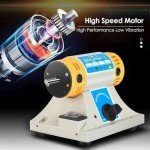 Lapidary Equipment DIY Jewelry Lapidary Saw for Cutting Rocks, 110V Mini Table Saws Rock w/Flexible Shaft Polishing Machine 0-10000r/min Cutting depth 35 mm