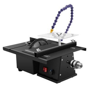 Gem Faceting Cutting Carving Polishing Machine, Jewelry Lapidary Saw for Cutting Rocks, 110v Table Saws Grinder Machine, Practical Sink, 0-10000r/Min Infinitely Adjustable Speed