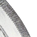JINGLING 8" inch Diamond Lapidary Saw Blade Notched Rim Edged Trim Stone Tools