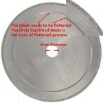 JINGLING 8" inch Diamond Lapidary Saw Blade Notched Rim Edged Trim Stone Tools