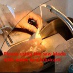 JINGLING 8" inch Diamond Lapidary Saw Blade Notched Rim Edged Trim Stone Tools