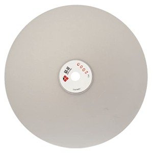 JINGLING 8" Inch Diamond Grinding Disc 2000 Grit Flat Lap Disk Lapping Plate Sanding Pads Lapidary Tools for Stone Pottery Faceting Machine
