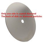JINGLING 8" Inch Diamond Grinding Disc 2000 Grit Flat Lap Disk Lapping Plate Sanding Pads Lapidary Tools for Stone Pottery Faceting Machine