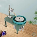 6 Inch Gemstone Flat Grinder,Jewelry Lapidary Cutting Polishe,Gem Faceting Machine with Aluminum Plate 2800r/min AC110V