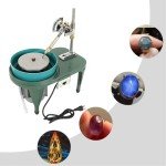 6 Inch Gemstone Flat Grinder,Jewelry Lapidary Cutting Polishe,Gem Faceting Machine with Aluminum Plate 2800r/min AC110V