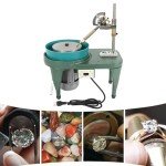 6 Inch Gemstone Flat Grinder,Jewelry Lapidary Cutting Polishe,Gem Faceting Machine with Aluminum Plate 2800r/min AC110V