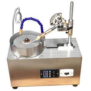 Gem Faceting Machine, 3000RPM 180W 110V Gemstone Grinding Jewelry Lapidary Cutting Polisher Jewel Rock Angle Polisher Jade Grinding with Precise Mechanical Faceted Manipulator Adjustable Speed