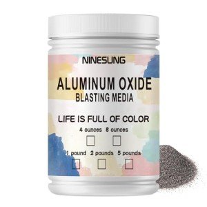 Ninesung Rock Tumbler Grit, 60 Grit Aluminum Oxide – 5 lb Coarse Abrasive Media for Stone & Rock Polishing Grit Media (Step 1 for Tumbling Stones), Lapidary, Jewelry Making, and Metal Grinding