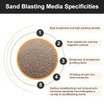 Ninesung Rock Tumbler Grit, 60 Grit Aluminum Oxide – 5 lb Coarse Abrasive Media for Stone & Rock Polishing Grit Media (Step 1 for Tumbling Stones), Lapidary, Jewelry Making, and Metal Grinding