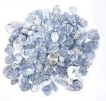 MINERALUNIVERSE 1/2 LB Celestite Crystal Rough Stones - Celestine Natural Stones - Raw Rocks Perfect for Cabbing, Tumbling, Lapidary & Polishing and Reiki Healing