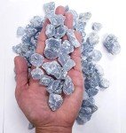 MINERALUNIVERSE 1/2 LB Celestite Crystal Rough Stones - Celestine Natural Stones - Raw Rocks Perfect for Cabbing, Tumbling, Lapidary & Polishing and Reiki Healing