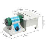 Lapidary Equipment DIY Jewelry Lapidary Saw Mini Table Saw Rock Jewelry Polishing Machine 800-10000RPM with Flexible Shaft for Home Woodworking Carving Hobbies