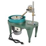Surneis 180W Gem Faceting Machine, 2800rpm Grinding Rock Polishing Jewelry Lapidary Cutting Polisher Equipped with Copper Wire Motor Adjustable Scale, Angle and Height for Cutting, Engraving, Drilling