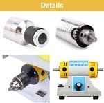 Jewelry Lapidary Saw for Cutting Rocks DIY Lapidary Equipment, 110V Mini Table Saws Grinder Polishing Machine 0-10000r/min with Flexible Shaft,Left Benchtop