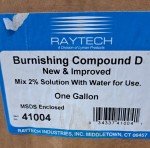 Raytech 41004 Tumble Burnishing Compound D 1 gallon Jug