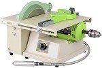 TOPCHANCES Jade Saw Polishing Machine,1380W Multifunction Mini Table Saw Jewelry Stone Polishing Machine for Hobbies Cutting Rocks Lapidary