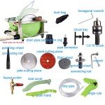 TOPCHANCES Jade Saw Polishing Machine,1380W Multifunction Mini Table Saw Jewelry Stone Polishing Machine for Hobbies Cutting Rocks Lapidary