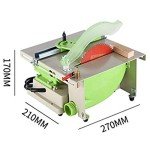 TOPCHANCES Jade Saw Polishing Machine,1380W Multifunction Mini Table Saw Jewelry Stone Polishing Machine for Hobbies Cutting Rocks Lapidary