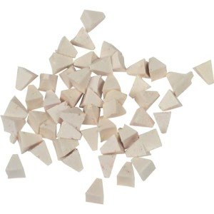 Raytech Plastic Media,Pyramid,White,1/4"
