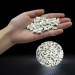 Seuqhck 8LB Ceramic Media for Rock Tumbling, 1/5" x 2/5" Reusable Non-Abrasive Cylinder Pellets, Grit Refill for Lapidary Tumblers & Stone Polishers