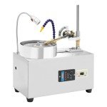 Gem Faceting Machine, 180W Jade Grinding Polishing Machine, 0-3000RPM Adjustable Rotating Speed, Lapidary Ddigital Jewelry Polisher Jewelry Jade Rock Angle Polisher Grinder w/Mechanical Handle & Pump