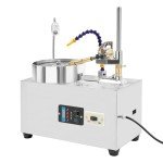 Gem Faceting Machine, 180W Jade Grinding Polishing Machine, 0-3000RPM Adjustable Rotating Speed, Lapidary Ddigital Jewelry Polisher Jewelry Jade Rock Angle Polisher Grinder w/Mechanical Handle & Pump