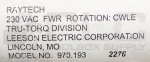 NEW LEESON 970.193 RAYTECH MOTOR 230VAC 2276