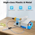Electric Table Saw Grinder Precision, 0-10000r/min Jewelry Lapidary Saw, Benchtop Mini Lathe Table Saw Grinder Polishing Machine for DIY Engraving, Cutting, Milling, Grinding, and Drilling
