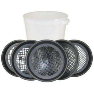 Raytech 16 inch Classifier/Hand Sifting Screen - Set of 5